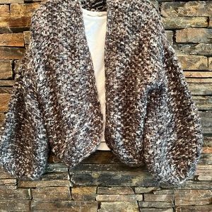 Blank nyc, Woman’s size small ,chunky cardigan . Gray, tan , olive earth tones.